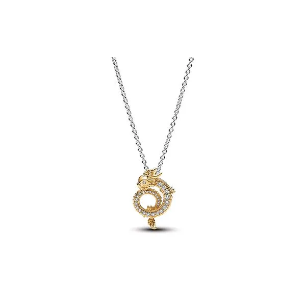 さいとうERA. TWINKL NECKLACE 2.0 S SL002 Pandora Two-tone Chinese Year of the Dragon Collier Necklace