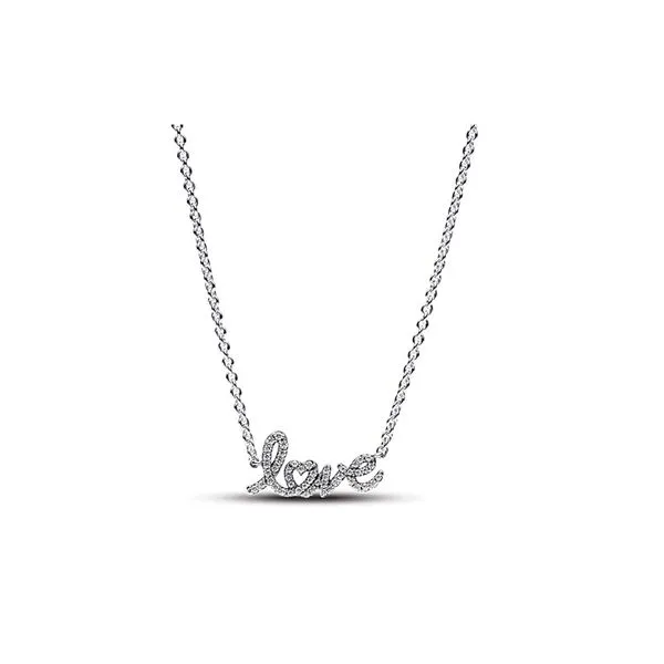 Sparkling Handwritten Love Collier Necklace Nick T. Arnold Jewelers Owensboro, KY