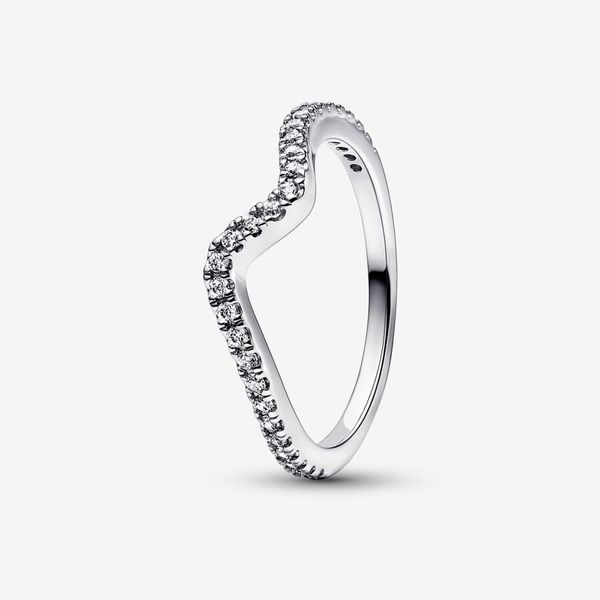 Sparkling Wave Ring - Size 56 / US 7.5 Nick T. Arnold Jewelers Owensboro, KY