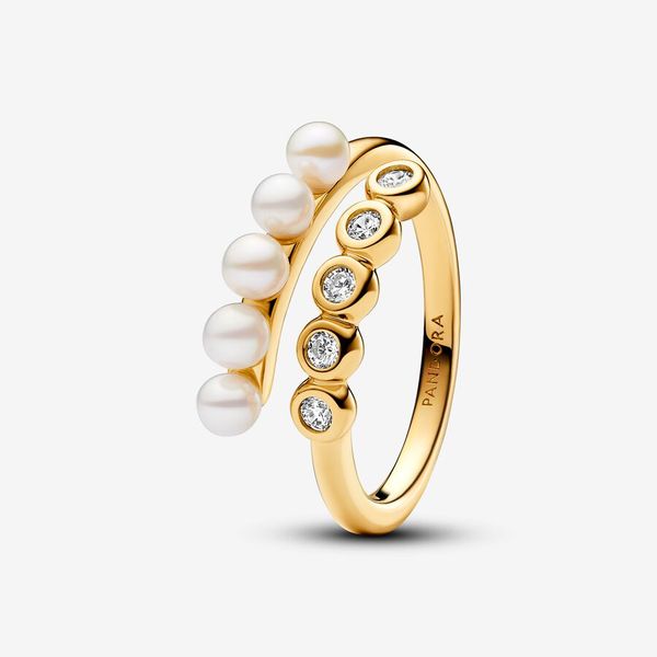 Treated Freshwater Cultured Pearls & Stones Open Ring - Size 56 / US 7.5 Nick T. Arnold Jewelers Owensboro, KY