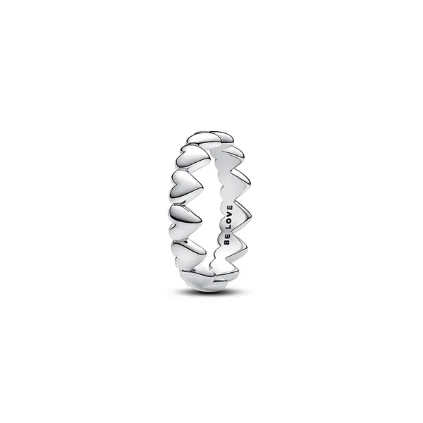 Row of Hearts Ring - Size 56 / US 7.5 Nick T. Arnold Jewelers Owensboro, KY