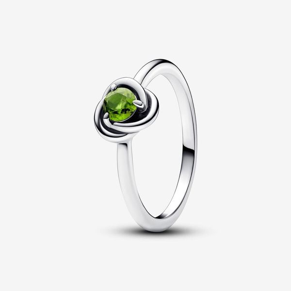 August Spring Green Eternity Circle Ring - Size 54 / US 7 Nick T. Arnold Jewelers Owensboro, KY