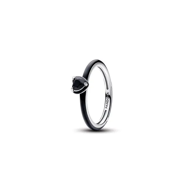 Pandora ME Black Chakra Heart Ring - Size 52 / US 6 Nick T. Arnold Jewelers Owensboro, KY