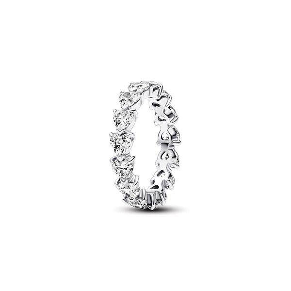 Row of Hearts Eternity Ring - Size 52 / US 6 Nick T. Arnold Jewelers Owensboro, KY