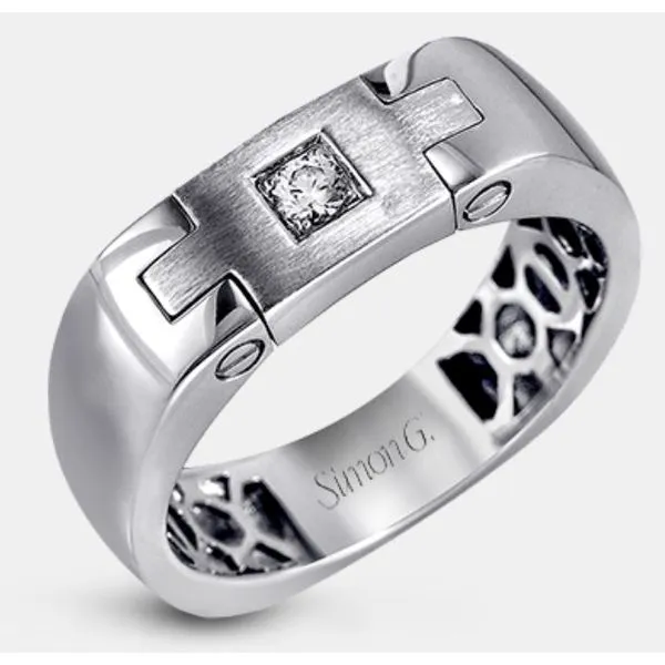 Diamond Men's Wedding Band Image 2 Sterling Jewelers Wethersfield, CT