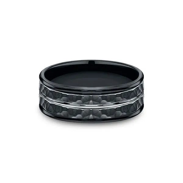 Men's Gold Wedding Band Image 2 Sterling Jewelers Wethersfield, CT