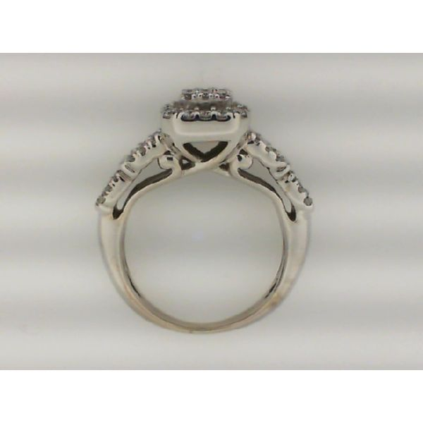 Diamond Cluster Engagement Ring Image 3 Simones Jewelry, LLC Shrewsbury, NJ