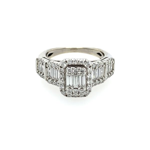 Diamond Cluster Engagement Ring Simones Jewelry, LLC Shrewsbury, NJ