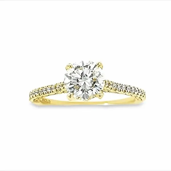 Yellow Gold Diamond Engagement Ring Simones Jewelry, LLC Shrewsbury, NJ