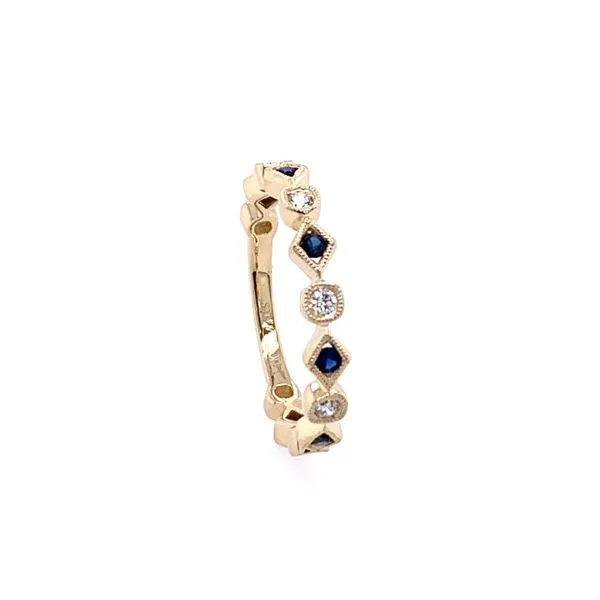 Diamond & Sapphire Band Simones Jewelry, LLC Shrewsbury, NJ