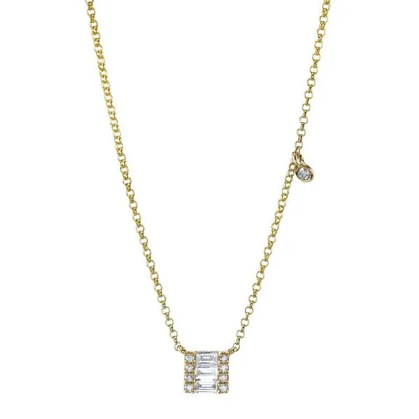 Baguette Diamond Necklace Simones Jewelry, LLC Shrewsbury, NJ