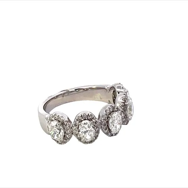 Diamnd Halo Band Image 2 Simones Jewelry, LLC Shrewsbury, NJ