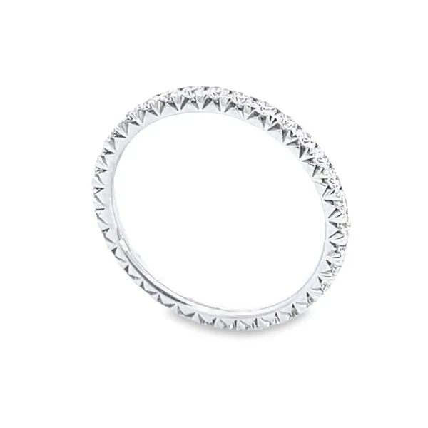 White Gold Diamond Eternity Band Image 3 Simones Jewelry, LLC Shrewsbury, NJ