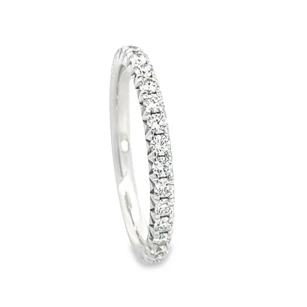 White Gold Diamond Eternity Band Image 4 Simones Jewelry, LLC Shrewsbury, NJ