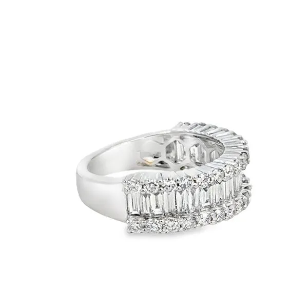 Round & Baguette Diamond Band Simones Jewelry, LLC Shrewsbury, NJ