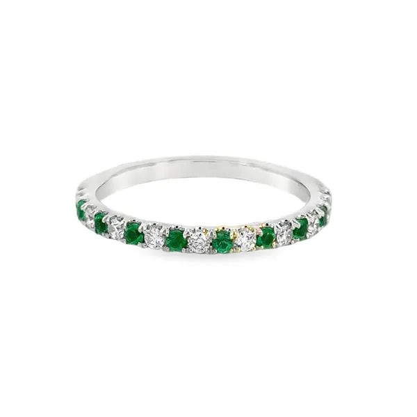 Diamond & Emerald Band Image 2 Simones Jewelry, LLC Shrewsbury, NJ