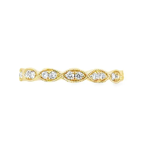 Milgrain Pinched Diamond Band Image 2 Simones Jewelry, LLC Shrewsbury, NJ