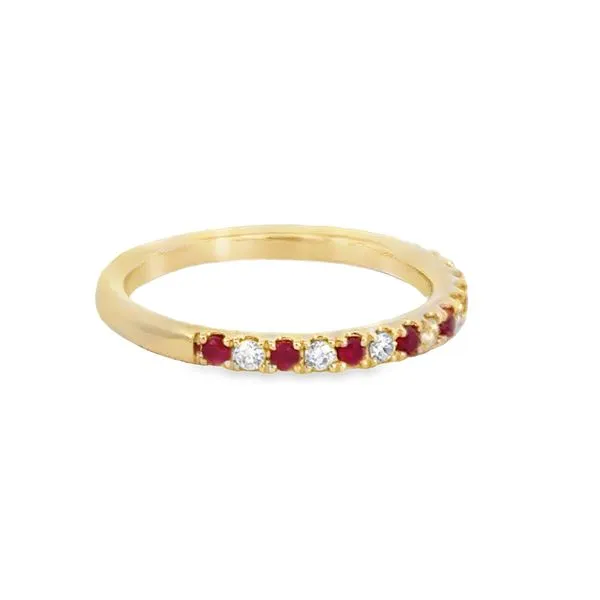 Diamond & Ruby Band Image 3 Simones Jewelry, LLC Shrewsbury, NJ