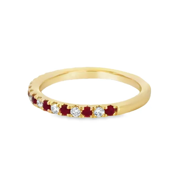 Diamond & Ruby Band Simones Jewelry, LLC Shrewsbury, NJ