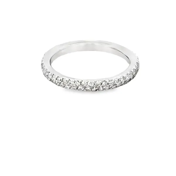 Platinum Diamond Eternity Semi Mount Image 2 Simones Jewelry, LLC Shrewsbury, NJ