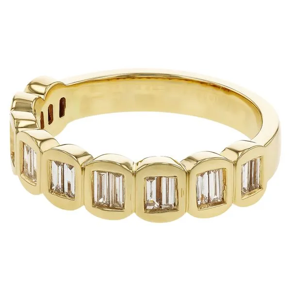 14K Yellow .40ct.tw Baguette Bezel Set Band Image 2 Simones Jewelry, LLC Shrewsbury, NJ