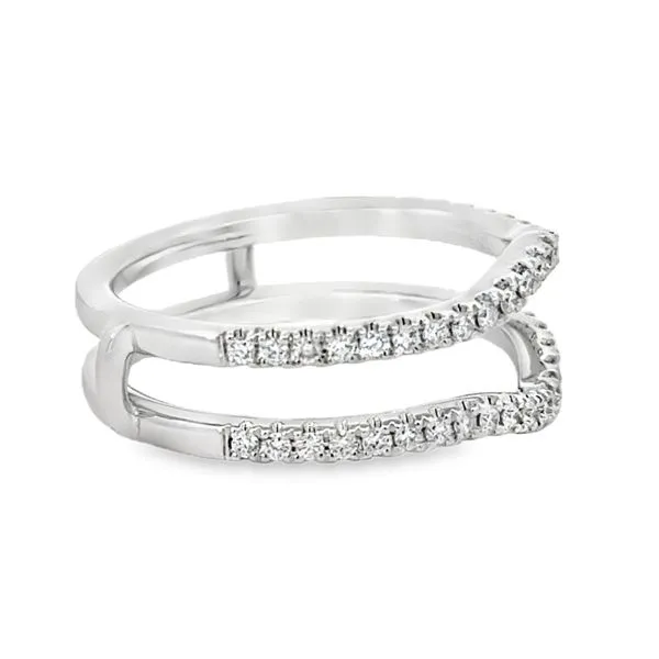 Diamond Curved Insert Band Image 2 Simones Jewelry, LLC Shrewsbury, NJ
