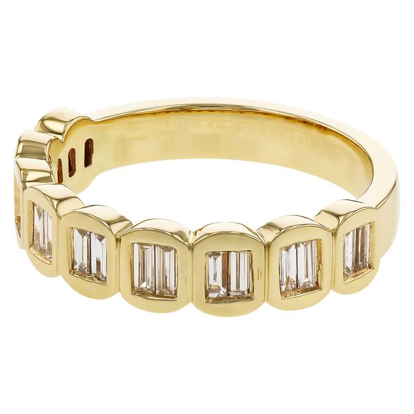 14K Yellow .40ct.tw Baguette Bezel Set Band Image 2 Simones Jewelry, LLC Shrewsbury, NJ