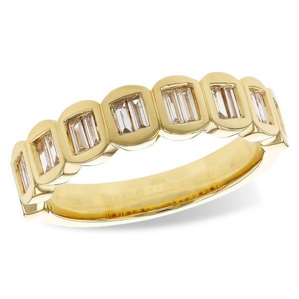 14K Yellow .40ct.tw Baguette Bezel Set Band Image 3 Simones Jewelry, LLC Shrewsbury, NJ