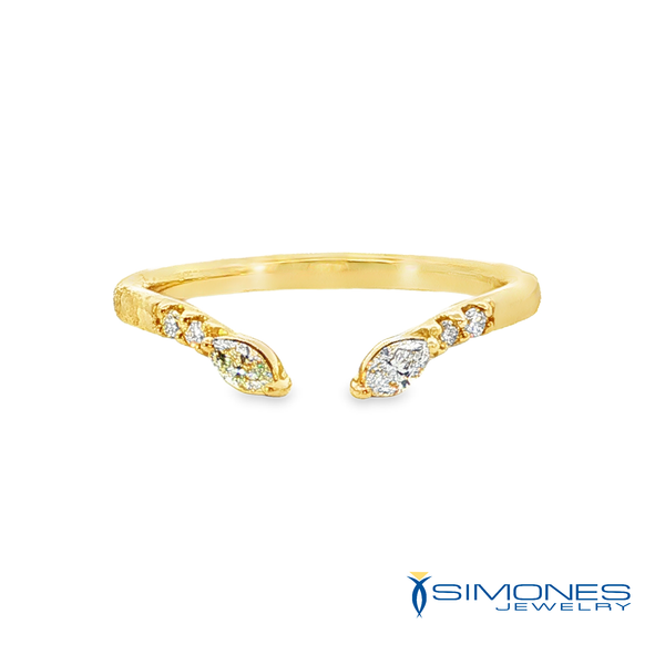 14K Yellow Open Diamond Band Simones Jewelry, LLC Shrewsbury, NJ