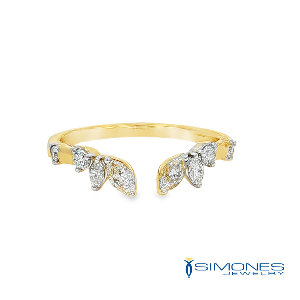 14K Yellow Diamond Open Bnad Simones Jewelry, LLC Shrewsbury, NJ