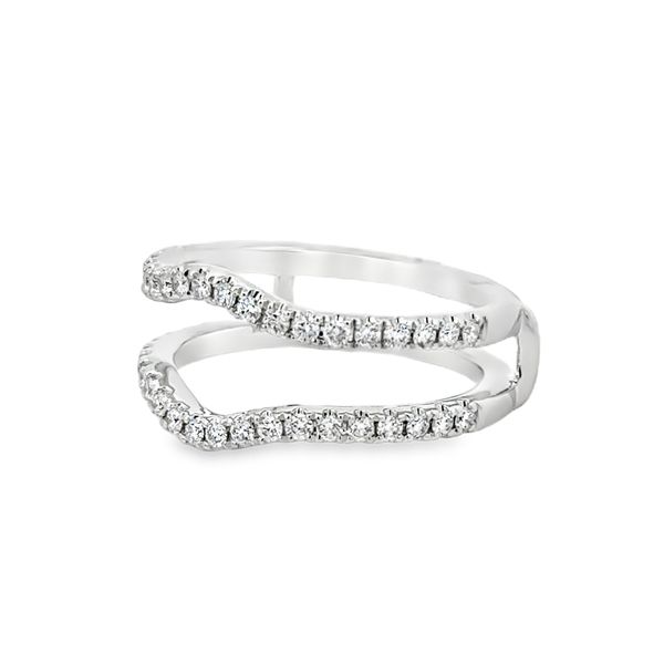 14K Diamond Curved Insert Band Image 2 Simones Jewelry, LLC Shrewsbury, NJ