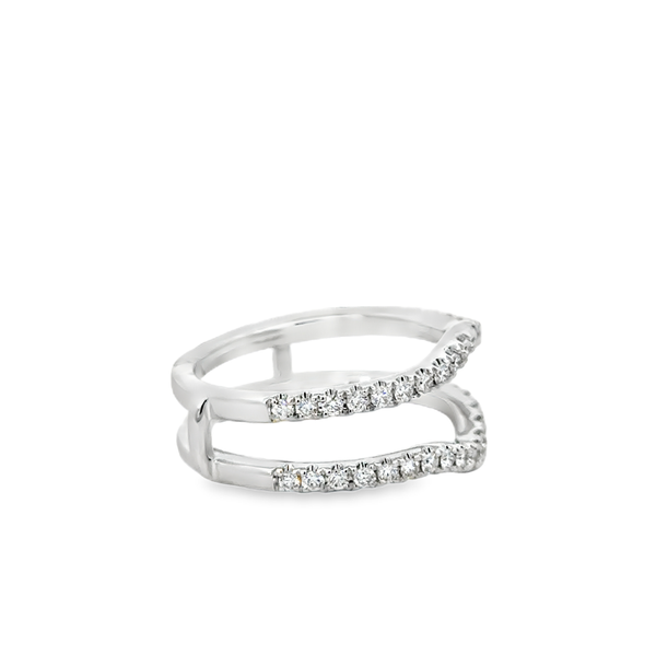 14K Diamond Curved Insert Band Image 3 Simones Jewelry, LLC Shrewsbury, NJ