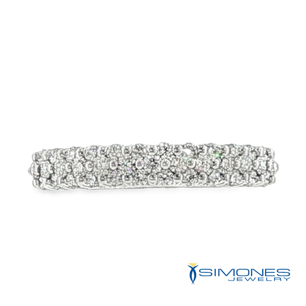14K White .55ct.tw. Multi Diamond Band G VS2 Size 6.5 Simones Jewelry, LLC Shrewsbury, NJ