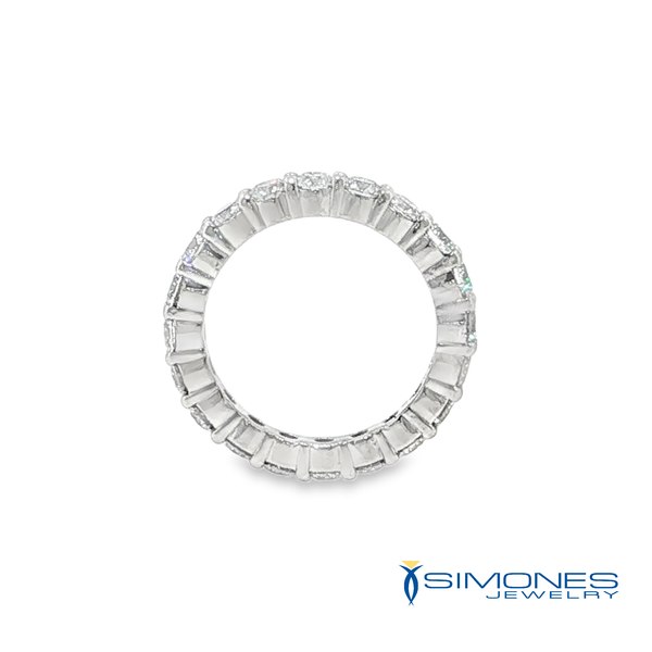 Platinum Diamond Eternity Band Image 2 Simones Jewelry, LLC Shrewsbury, NJ