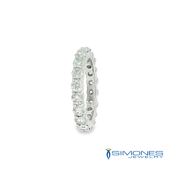 Platinum Diamond Eternity Band Image 3 Simones Jewelry, LLC Shrewsbury, NJ