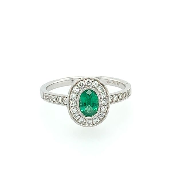 Emerald & Diamond Ring Simones Jewelry, LLC Shrewsbury, NJ