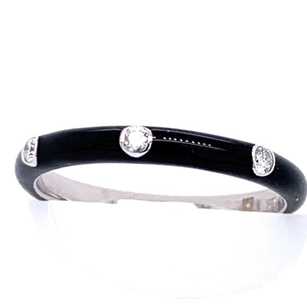 Enamel Diamond Band Simones Jewelry, LLC Shrewsbury, NJ