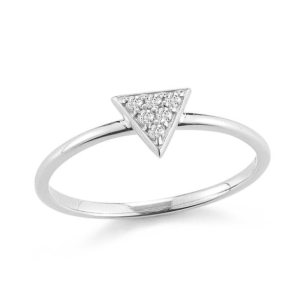 Diamond Triangle Ring Simones Jewelry, LLC Shrewsbury, NJ