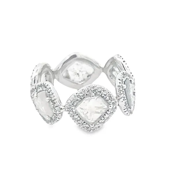 Grey Diamond Slice Eternity Image 3 Simones Jewelry, LLC Shrewsbury, NJ