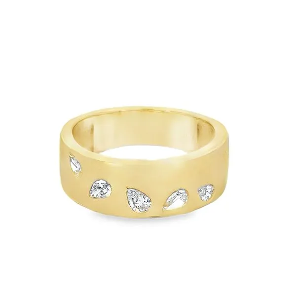 14k Yellow Diamond Pear Shapes Ring Simones Jewelry, LLC Shrewsbury, NJ