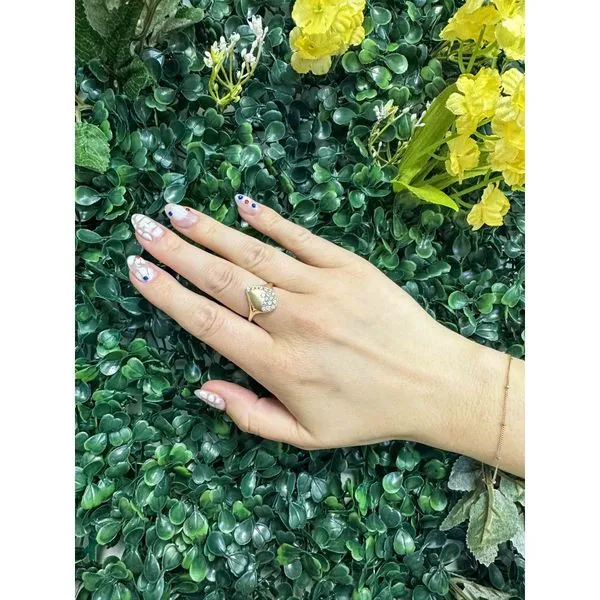 14K Yellow .50ct.tw. Burnish Set Diamond Fashion Ring Image 4 Simones Jewelry, LLC Shrewsbury, NJ