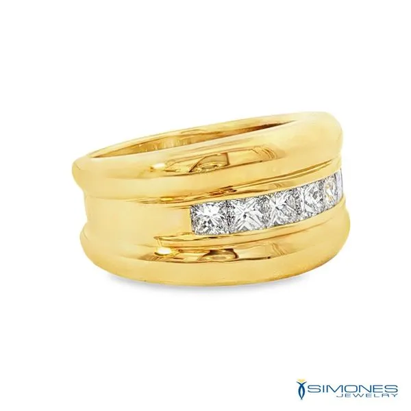18K Yellow Diamond Ring Image 2 Simones Jewelry, LLC Shrewsbury, NJ