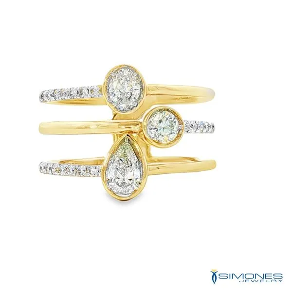 14K Yellow Diamond Fashion Ring Simones Jewelry, LLC Shrewsbury, NJ