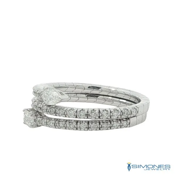 14K White Gold Diamond Ring Image 4 Simones Jewelry, LLC Shrewsbury, NJ