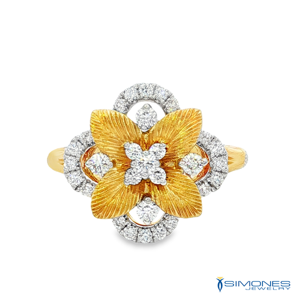 18K Yellow Diamond Ring Simones Jewelry, LLC Shrewsbury, NJ