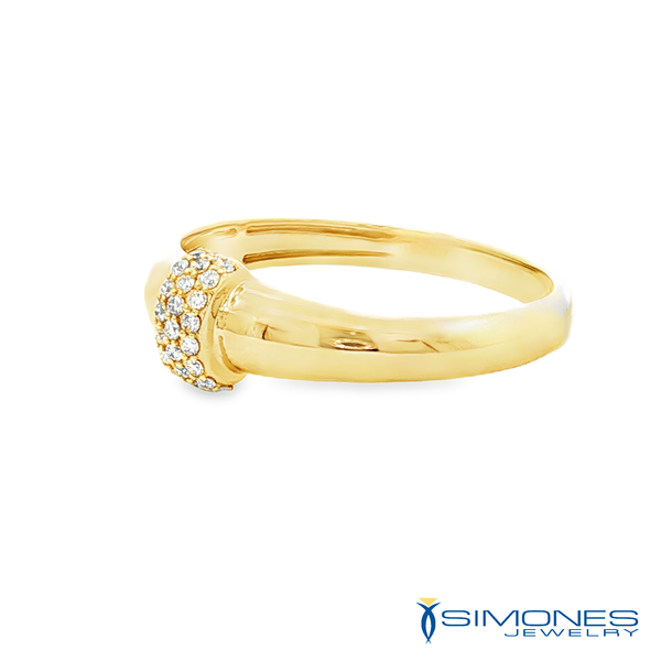 14K Yellow Diamond Ring Image 2 Simones Jewelry, LLC Shrewsbury, NJ