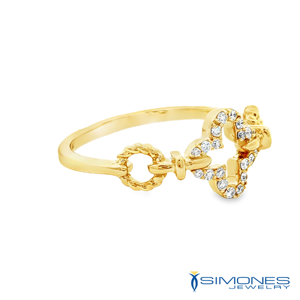 14K Yellow Diamond Ring Image 3 Simones Jewelry, LLC Shrewsbury, NJ