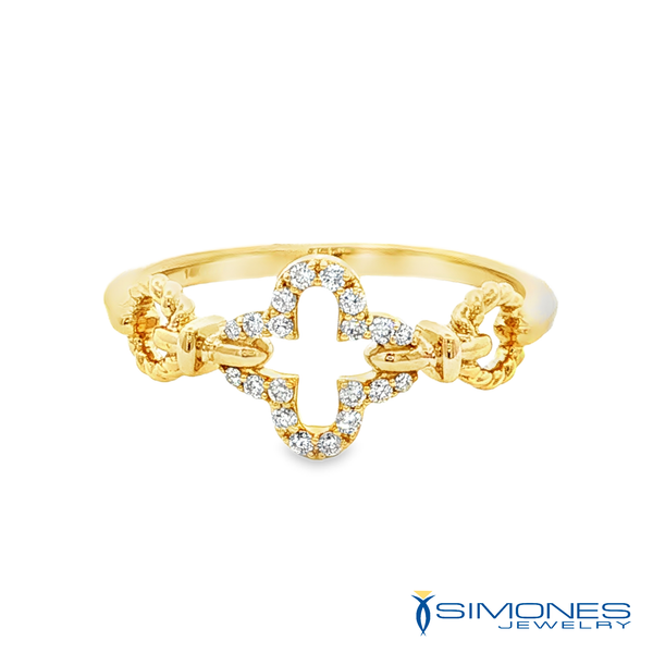 14K Yellow Diamond Ring Simones Jewelry, LLC Shrewsbury, NJ