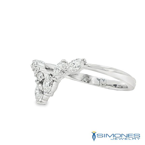 18K White Diamond Ring Image 3 Simones Jewelry, LLC Shrewsbury, NJ