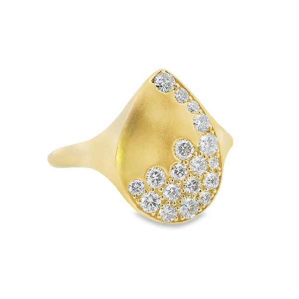 14K Yellow Diamond Ring Image 2 Simones Jewelry, LLC Shrewsbury, NJ